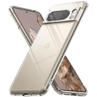 Obrázek Ringke Pouzdro Fusion Case kompatibilní s Google Pixel 8 Pro, odolné proti poškrábání tvrdá transparentní zadní strana nárazu Pro 5G (2023) čiré