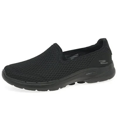 Obrázek Skechers Damen Go Walk 6 Big Splash Sneaker, Black Textile Trim, 39 EU