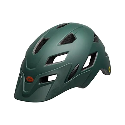 Obrázek Bell Cyklistické helmy Unisex Sidetrack Child, matná tmavě zelená / oranžová, jednotná velikost