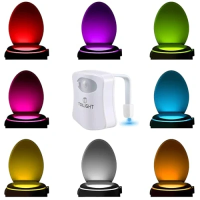 Obrázek Originální WC světlo. Skvělé LED světlo na toaletu Gadgets. Praktické vánoční dárky. Veselé dárky pro muže ženy i muže. Nápady dárek Vánoce žertovný