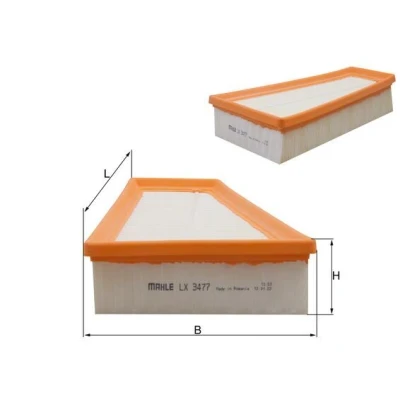 Obrázek Mahle Knecht filtr LX3477 vzduchový