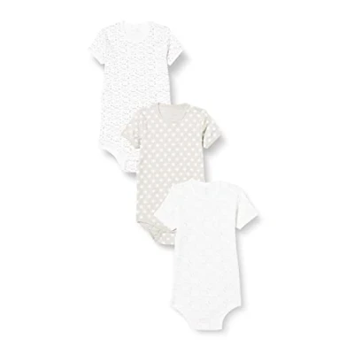 Obrázek Care Unisex kojenecké body (balení 3 ks), Light Grey (142)