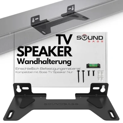 Obrázek Nástěnný držák TV Speaker od Soundbass, kompatibilní s Bose Speaker, kompletní se všemi upevňovacími díly, design v GB