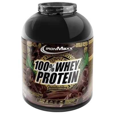 Obrázek IronMaxx 100% Whey Protein prášek Dark Ekvádor Chocolate 500 g sáček redukovaný cukr, ve vodě rozpustný proteinový ze syrovátkového proteinu mnoho různých příchutí