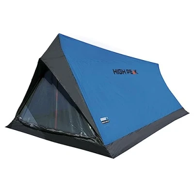 Obrázek High Peak Domácí stan Mini ilita, kempingový pro 2 osoby, nízká hmotnost 1,0 kg, malý rozměr balení, 1500 mm vodotěsný, ventilační systém, ochrana proti komárům