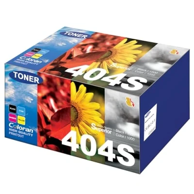 Obrázek Coloran CLT 404S P404C K404S sada pro Samsung C480W Xpress toner SL C430 C430W C432 C433 C432W C433W C480 C480FW C480FN C482 C4800 3 C48. 2W C483W C482FW C483FW(černá, azurová