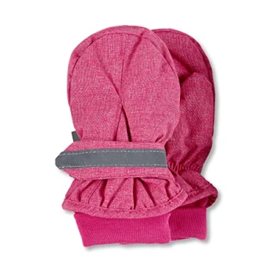 Obrázek Sterntaler Unisex dětské palčáky Melange s palcem, suchý zip reflexními pruhy rukavice, Magenta