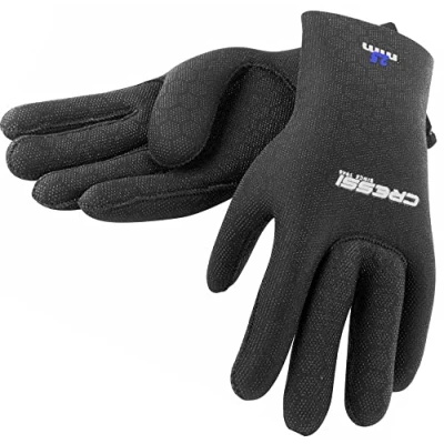 Obrázek Cressi Neoprenové rukavice High Stretch černá/logo modré, M