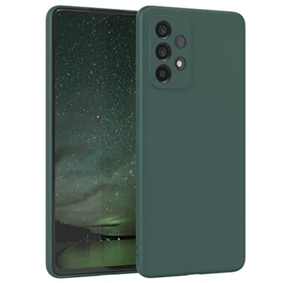 Obrázek EAZY Case Silikonové pouzdro pro Samsung Galaxy A73 5G Silikon Zelené měkké nárazuvzdorné na mobil ochranné s ochranou fotoaparátu tenké prémiová ochrana