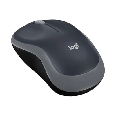 Obrázek Logitech Bezdrátová myš M185, připojení 2,4 GHz přes nano USB přijímač, optický senzor 1000 DPI, životnost baterie 12 měsíců, pro leváky a praváky, PC / Mac šedá, anglické balení