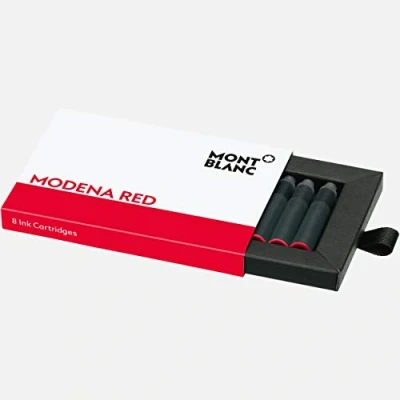 Obrázek Montblanc Ink Cart, Modena, Rot, 1 Packung = 8 CART PF Marke