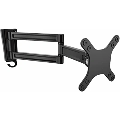 Obrázek StarTech.com Monitorarm für Wandmontage Dual Swivel Unterstützt 13 bis 34 Zoll Monitore VESA Monitor / TV Wandhalterung Schwenk Schwarz (ARMWALLDS)