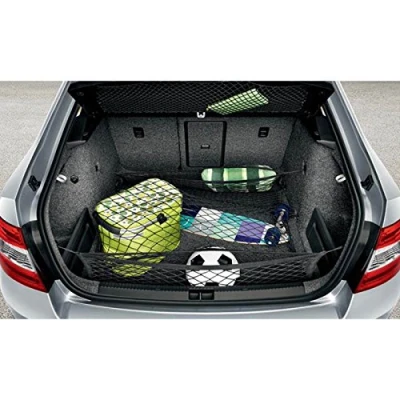 Obrázek Skoda síť do zavazadlového prostoru 5E0017700A, prostoru, zajištění nákladu, na náklad, 3dílná černá