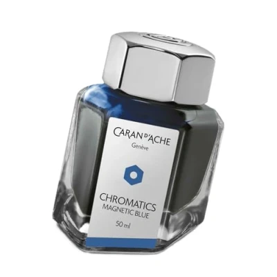 Obrázek Caran d&#039;Ache 8011.149 inkousty a lahvičky inkoustový soudek Magnetic 50 ml modrý