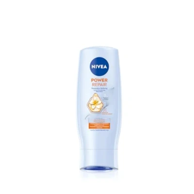 Obrázek NIVEA Power Repair reparační kondicionér (200 ml), regenerační s squalanovým sérem a monoi olejem, pečující pro zdravé vlasy větší lesk
