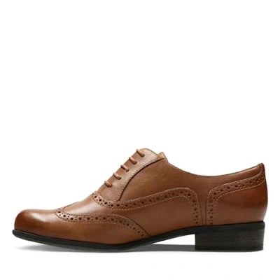 Obrázek Clarks Hamble Oak dámské šněrovací polobotky, Dark Tan Lea.