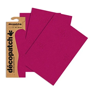 Obrázek Decopatch papír č. 653 (růžová stříkačka na barvy, 395 x 298 mm) balení 3 ks