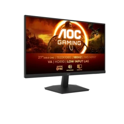 Obrázek AOC Gaming 27G15N, 27 Zoll Full HD Monitor, 180 Hz, schnelle VA, 1 ms, Adaptive Sync, HDR10, geringe Eingangsverzögerung (1920 x 1080, HDMI 2.0, DisplayPort 1.4)
