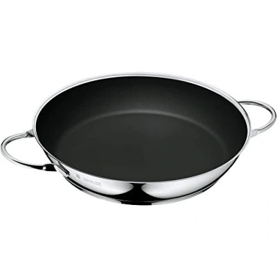 Obrázek WMF Ceradur Profi servírovací / pánev na smažení, indukční 28 cm, nerezová ocel Cromargan, s povrchovou úpravou, rukojeť, vhodná do trouby