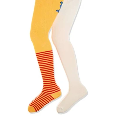Obrázek Playshoes dívčí elastický kůň a Uni s komfortním pasem punčocháče (2 ks v balení) 50 56 Béžová (original 900)