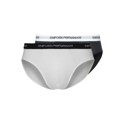 Obrázek Emporio Armani Underwear Essential Core páska s logem 2 balení dopis, White/námořnická modrá