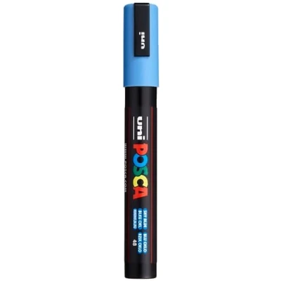 Obrázek uni ball 182547 POSCA Marker se středně jemným kulatým hrotem, nebeská modrá