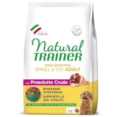 Obrázek Natural Trainer Small &amp; Toy Adult se šunkou a rýží 7 kg