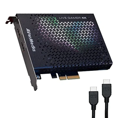 Obrázek AVerMedia Live Gamer 4K GC573 pro záznam obsahu 4Kp60 HDR Ultra Low Latency PCIe x4 Gen 2 PS4 Pro, PS5 a Xbox, černý