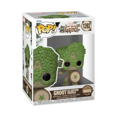 Obrázek Funko Pop! Marvel: Wag Captain America We Are Groot Vinyl Sammelfigur Geschenkidee Offizielle Handelswaren Spielzeug Für Kinder und Erwachsene TV Fans Modellfigur Sammler