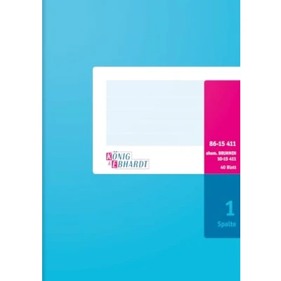 Obrázek König &amp; Ebhardt und 8615411 Obchodní Kniha / sloupců (A5, s pevnou hlavou, 1 sloupec, 80 g/m²)