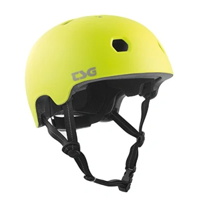 Obrázek TSG Unisex dospělí Cyklistická helma Meta Solid Color, saténová kyselina žlutá, L