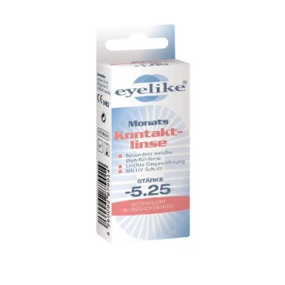Obrázek Eyelike Monthly contact lens, 4. 50 diopters, 1 kus, čirá, kus (balení ks)