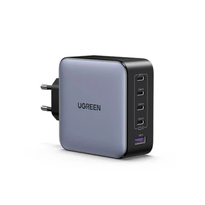 Obrázek UGREEN Nexode USB C nabíječka 100W 5 Port GaN síťový zdroj, vícenásobná PDD Charger Multiporty, podporuje PPS 45W kompatibilní s MacBook Pro/Air, HP Laptop, iPad iPhone 16, 16 Pro, Galaxy S24
