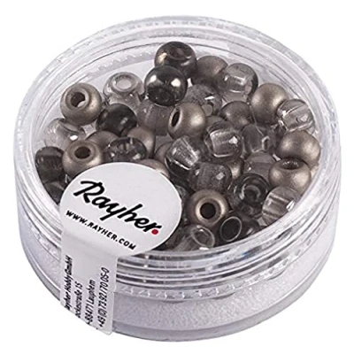 Obrázek Rayher 14799509 Mix Rocailles s velkým otvorem, 5,5mm ø