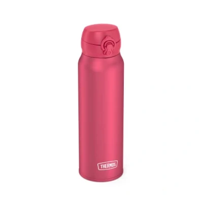 Obrázek Thermos Ultra light Bottle 0,75 l, tmavě růžová matná, termoláhev z ušlechtilé oceli, 10 horká/20 h studená, absolutně těsná na vodu, čaj, neklidné nápoje