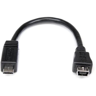 Obrázek StarTech.com 15 cm Micro USB na Mini adaptérový kabel konektor/zdířka