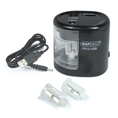 Obrázek Rapesco 1449 PS12 USB Anspitzer, Schwarz