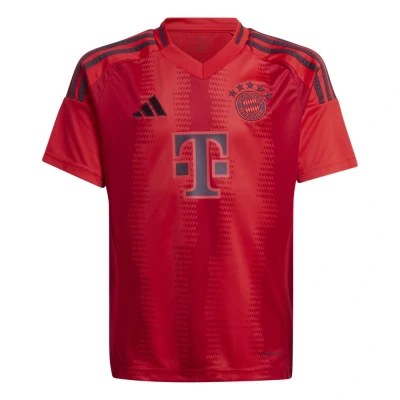 Obrázek adidas Performance FC Bayern Muenchen HOME Replica Short Sleeve Junior Klubové oblečení pro děti, Velikost: 128, Red