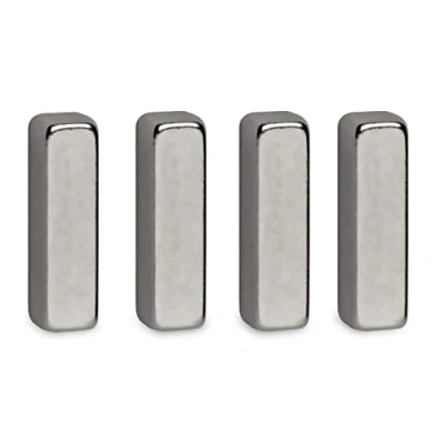 Obrázek MAUL Neodymový Magnet 4 x 15 mm (4 kusy) silný s přídržnou silou 2 kg magnety v moderním designu Tyčový pro kancelář na magnetickou tabuli, bílou tabuli a chladničku
