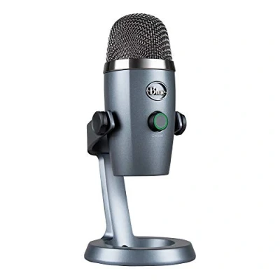 Obrázek Blue Yeti Nano Premium USB mikrofon pro nahrávání, streamování, hry, podcasting na PC a Mac, s modrými VO!CE, charakteristikou ledvin kuliček, sledování bez latence šedý
