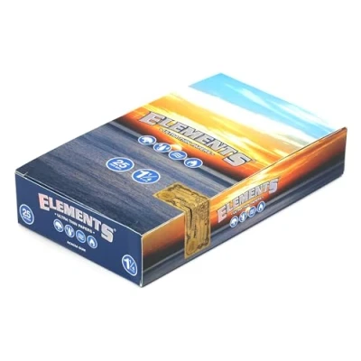 Obrázek 1 box Elements 1/4 Size Ultra Thin/tenké vařič na cigaret Papír with Magnetic Closure