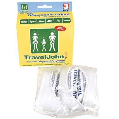 Obrázek TRAVEL JOHN jednorázový pisoár 3 kusy