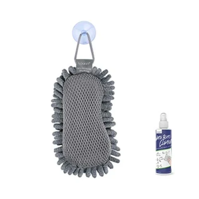Obrázek LOUKIN Shag dry wipe eraser (incl. 96 ml whiteboard cleaner included), washable glass board eraser, for classroom, home and office (Series 1)