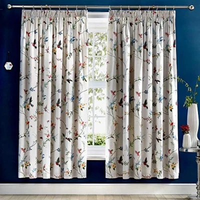 Obrázek Dreams &amp; Drapes Mansfield pár závěsů na tužky tužky, Cotton, šedá, 168 x 183 cm