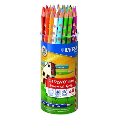 Obrázek LYRA Groove Slim L2823480, 48 barevných tužek v kulaté dóze, tříděné