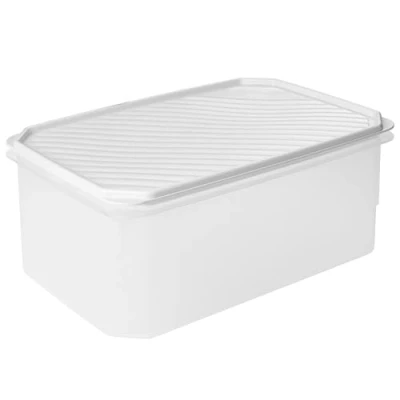 Obrázek Tatay Dóza na uchovávání potravin, Airtight, objem 4,7 l, flexibilní tlaková poklice, bez BPA, vhodná do mikrovlnné trouby a myčky nádobí, bílá. Rozměry: 28,5 x 18,5 12,2 cm