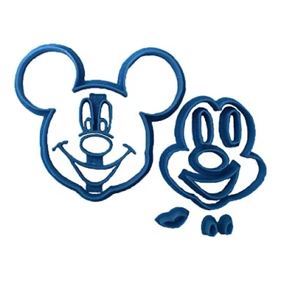 Obrázek Cuticuter Mickey Cara Fondant Schneider, Blau, 8 x 7 1,5 cm