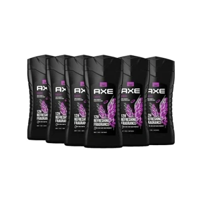 Obrázek Axe Sprchový gel a šampon Excite 3 v 1 pro celodenní svěžest, neodolatelnou vůni příjemnou sprchu dermatologicky testováno 6 x 250 ml