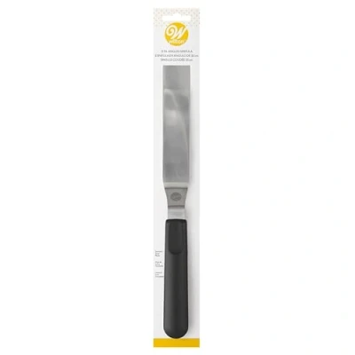 Obrázek Wilton 409 7716 Comfort Grip spatula Curved nářadí, ušlechtilá ocel, černý, 32,5 x 1 cm