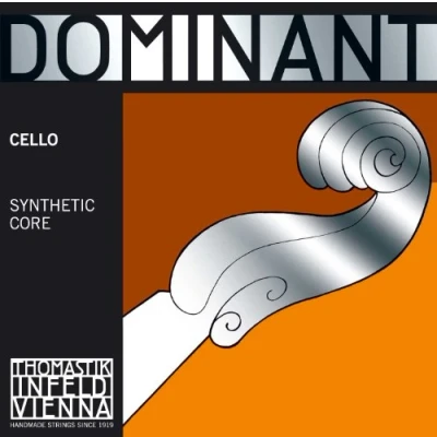 Obrázek Thomastik struny pro cello dominantní Nylon jádro A Chrom Umsponnen. 4/4; silně